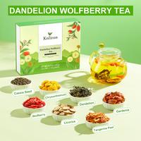 Dandelion Wolfberry Tea,12 cans*15 g each,Cassia Seed, Tangerine Peel, Wolfberry, Gardenia, Licorice, Dandelion, Chrysanthemu...