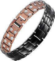 Feraco Copper Bracelet for Men-Magnetic Bracelets 99.99% Pure Copper Jewelry Gift with Adjustable Sizing Tool, Magnetic Jewel...