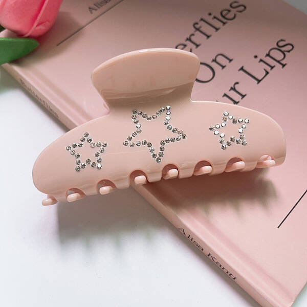 Sparkling Double-sided Rhinestone Star Hair Clip for Women - High-quality