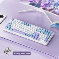 AULA F99 Wireless Mechanical Gaming Custom Keyboard, Numpad Tri-Mode BT5.0/2.4GHz/USB-C Gasket Hot Swappable, Pre-lubed Linea...