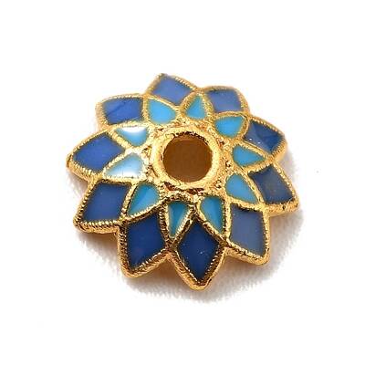 Multi-Petal Alloy Enamel Bead Caps