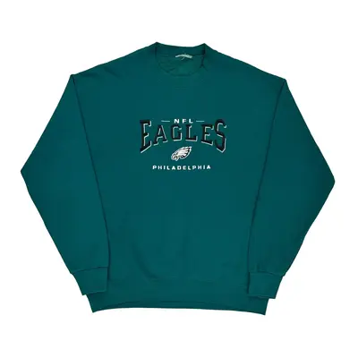 Philadelphia Eagles Gildan Nfl Sweatshirt - Large Blue Cotton | Size: large