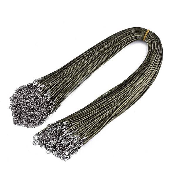 Waxed Cotton Cord Necklace Making