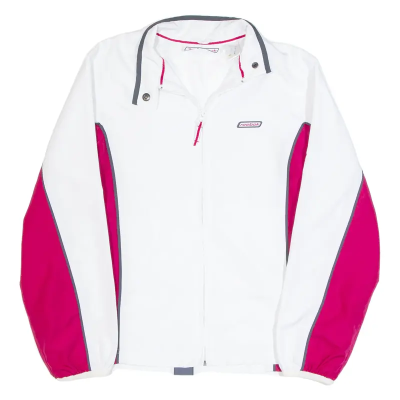 REEBOK Womens Track Jacket White UK 12