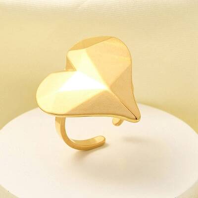 304 Stainless Steel Open Cuff Ring for Women