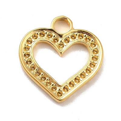 Ion Plating(IP) 304 Stainless Steel Pendants Rhinestone Setting
