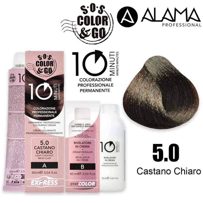 Alama Permanent Professional Coloring Set In 10 Minutes - 5.0 Light Brown