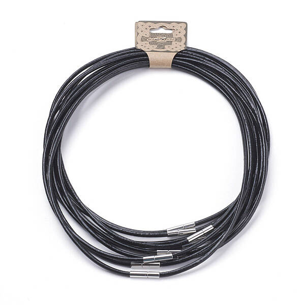 Cowhide Leather Cord Necklace Making