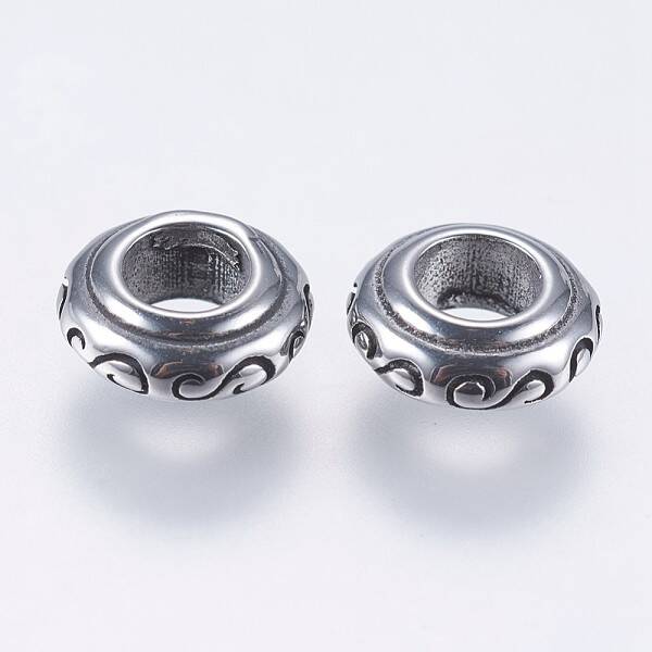 304 Stainless Steel European Beads