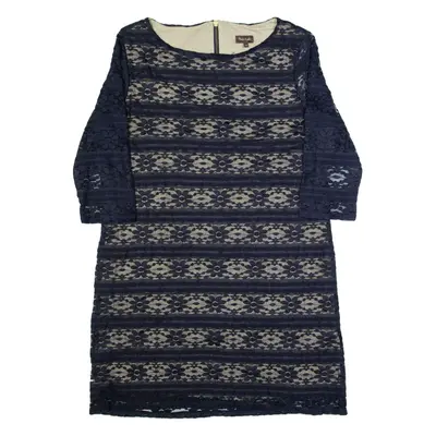 PHASE EIGHT Womens Pencil Dress Blue Lace Knee Length UK 14