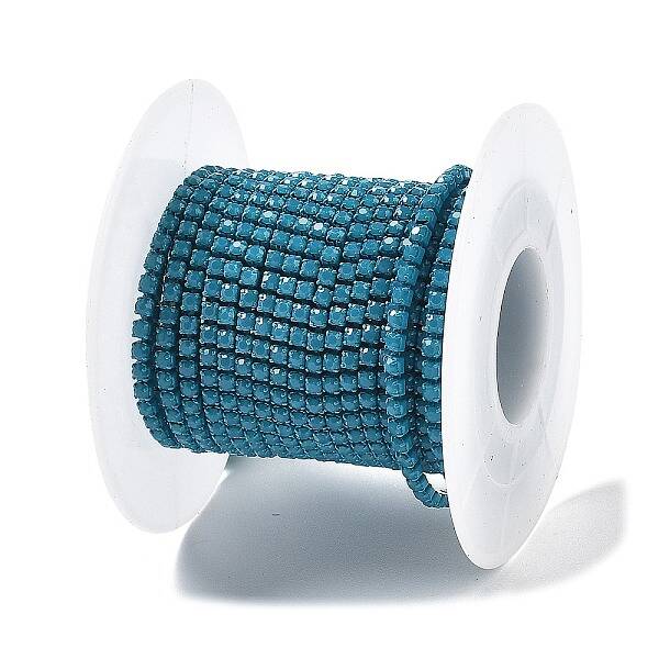 Iron Rhinestone Glass Cup Chain