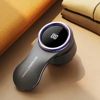 Electric Lint Remover, USB Rechargeable Fabric Shaver with LCD Display, Portable Lint and Pilling Trimmer for Clothes, Sweate...