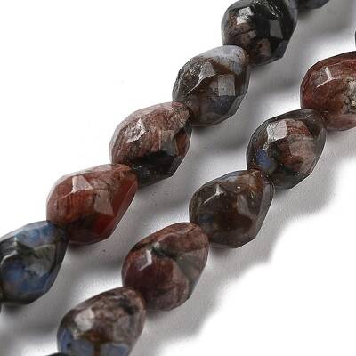 Natural Glaucophane Beads Strands