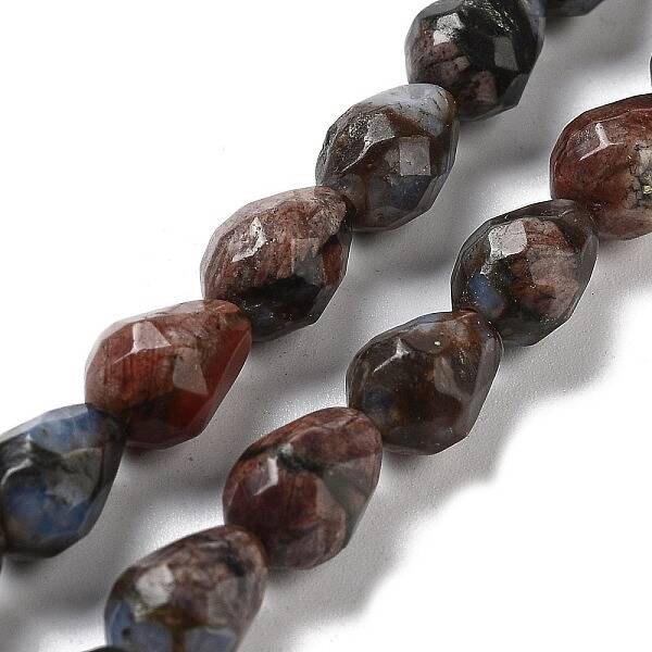 Natural Glaucophane Beads Strands