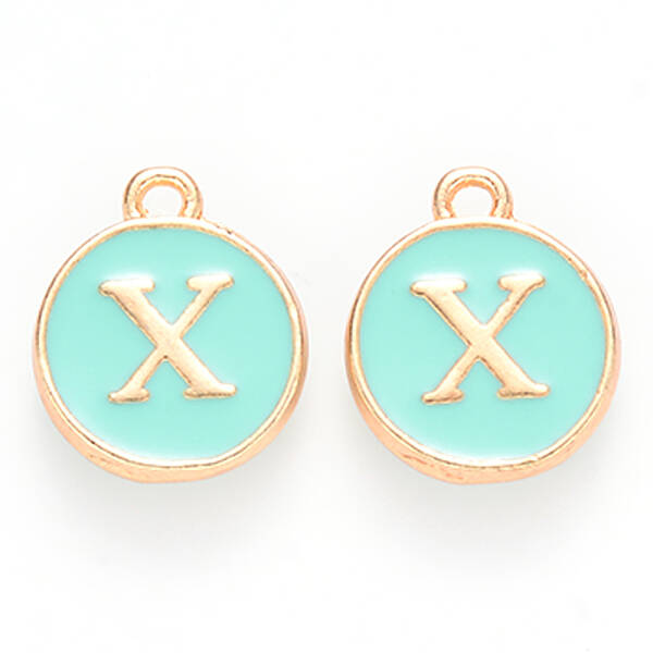 Golden Plated Alloy Enamel Charms