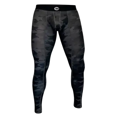 Nylon Camo Compression Pant A, B, C or D Pouch Running Tights leggings Athletic base layer Mens leggings Thermals Long Johns ...