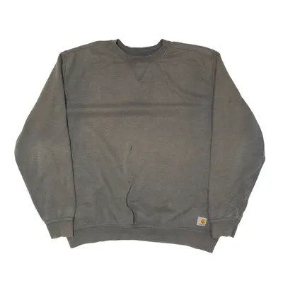 CARHARTT Original Fit Sweatshirt Brown Crew Neck Mens XL