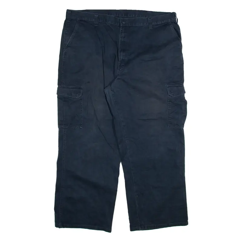 DICKIES Cargo Mens Trousers Blue Relaxed Straight W42 L30
