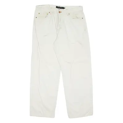 CALVIN KLEIN JEANS Mens Trousers Cream Regular Straight W34 L28