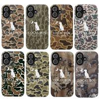 Vintage Local Boy Camo Phone Case For iPhone 16 15 14 13 12 11, Durable Accessories, Duck Hunting, Southern Boy Cover, Bottom...