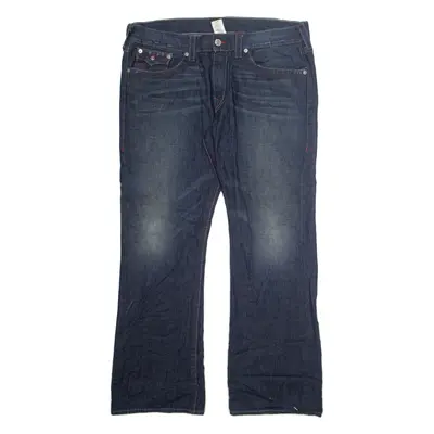 TRUE RELIGION Mens Jeans Blue Regular Straight Stone Wash W40 L33