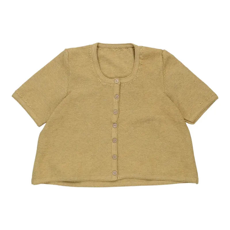 Unbranded Top - Large Yellow Cotton Blend