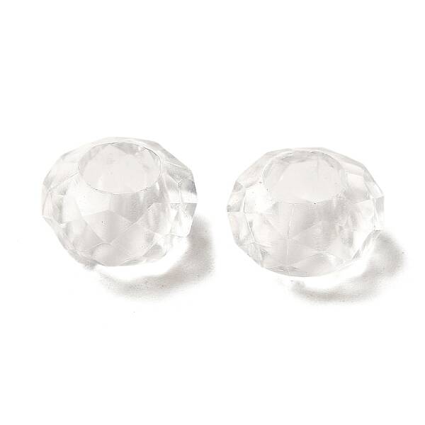 Transparent Acrylic European Beads