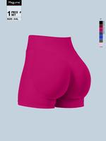 Women's Solid High Waist Shapewear Shorts, Breathable Comfortable High Stretch Shapewear Bottoms, Tummy Control Butt Lifter, ...