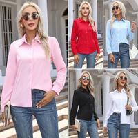 2025 Spring Summer New Women's Fashion Casual Long Sleeve Cardigan Button Shirt Top