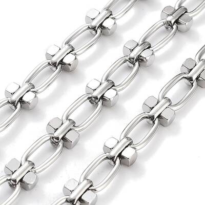 Tarnish Resistant 304 Stainless Steel Oval & Dumbbell Link Chain