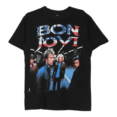 Bon Jovi One Wild Night Tour 2001 New Frontier Band T-Shirt - Medium Black Cotton