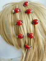 Cute Ladybug Design Hair Clips, Fashionable Hair Accessories for Women & Girls, Minimalist Headwear Suitable for Thick Hair ...