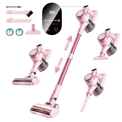 New Homeika Cordless Vacuum Cleaner, 300W 23KPa Lightweight Stick Vacuum with 48mins Runtime Battery, 3 Suction, LED Display,...