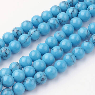 Synthetic Turquoise Bead Strands