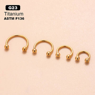 G23 Titanium Hoop Nose Rings