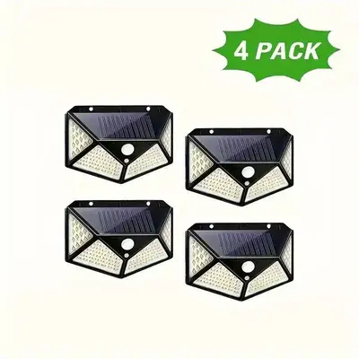 Solar Powered Wall Mounted LED Lights, IP65 Waterproof Solar Lights Outdoor Lamp, Garden Decorative LED Light, Solar Motion-S...