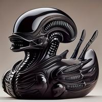Whimsical Creative Alien Series Movie Duck, Evil Prank Duck | Party Desktop Resin Ornament decompression toy  Decorative Deco...