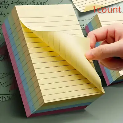 Colorful Horizontal Line Sticky Note, 200 Sheets Portable Sticky Note, Convenient and Easy To Use Sticky Note for Students an...