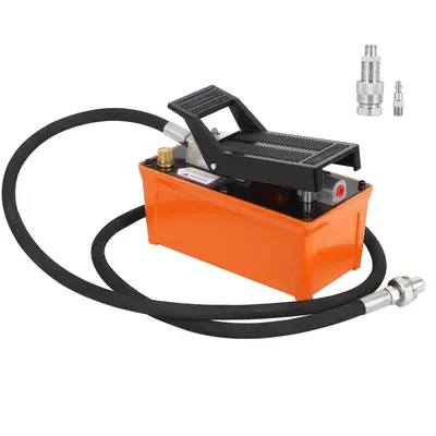 Garvee Pneumatic Hydraulic Pump 10,000 PSI High Pressure 1.7L 1/2 Gallon Reservoir 3/8 Inch Outlet 1/4 Inch Inlet 6.6 Feet Ho...