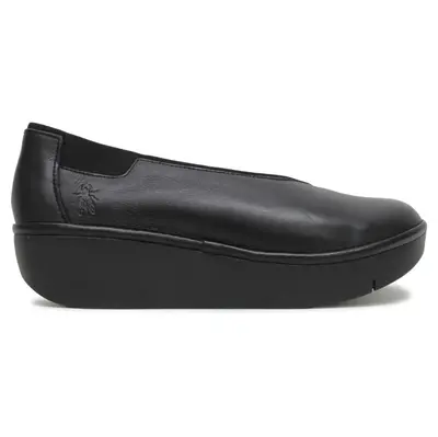 Fly London JURY470FLY Goteborg Leather Women's Casual Shoes - Black - Size:US 10 Women