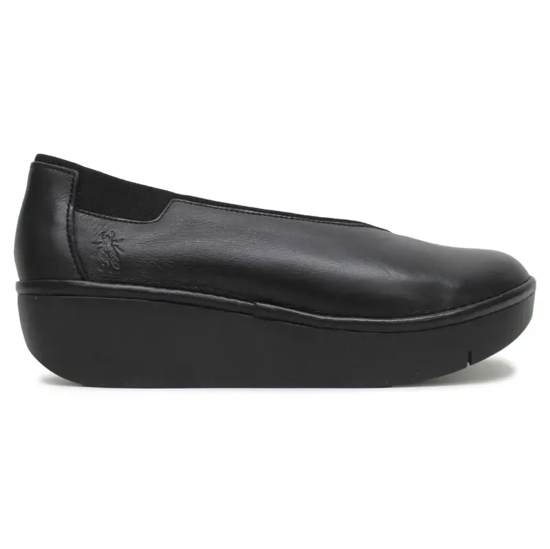 Fly London JURY470FLY Goteborg Leather Women's Casual Shoes - Black - Size:US 10 Women