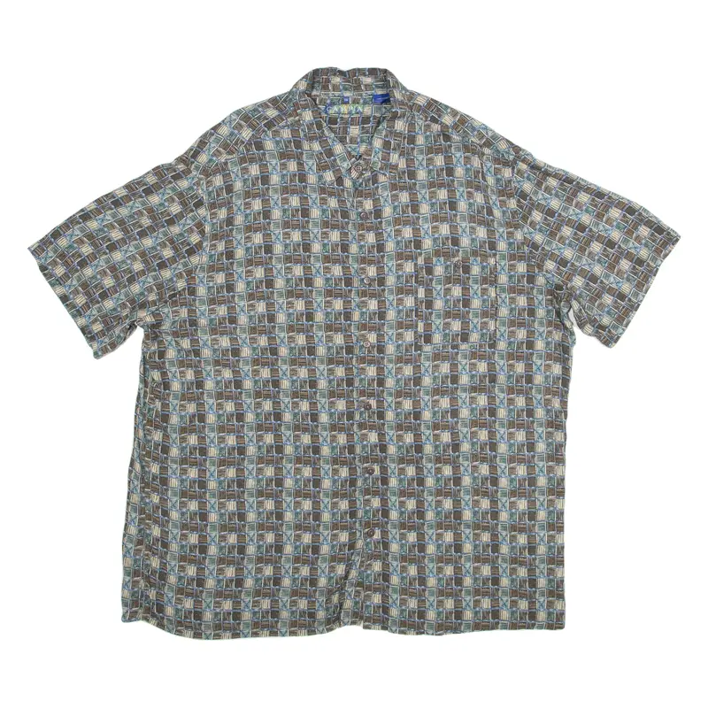 CAMPIA Mens Shirt Brown 2XL