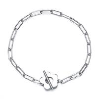 925 Sterling Silver Flower Paperclip Bracelet for Women,Versatile, simple, and stylish for daily wear – a perfect gift for ...