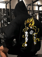 Songoku Dragon Ball Z T-Shirt Hoodie Sweatshirt Tee, Anime Manga Design, Black, 1995-2024, Casual Top for Anime Lovers