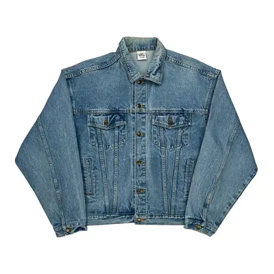 Winnie The Pooh Disney Cartoon Denim Jacket - 2XL Blue Denim