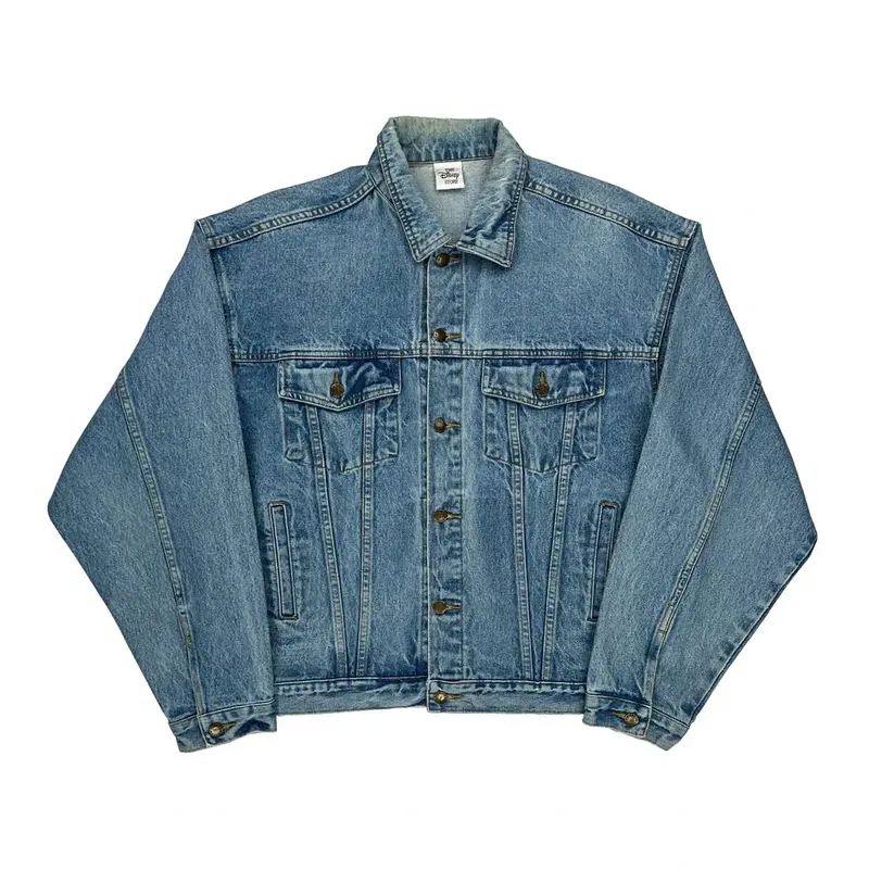 Winnie The Pooh Disney Cartoon Denim Jacket - 2XL Blue Denim