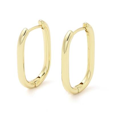 Rack Plating Brass Hoop Earrings