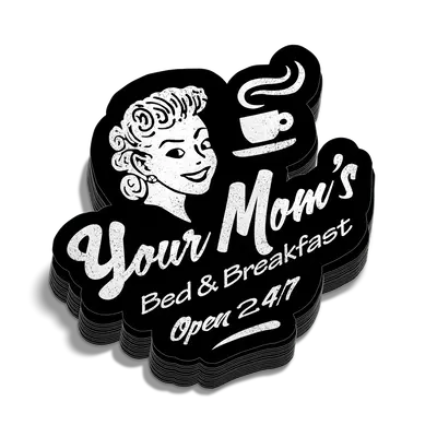 Your Mom Hard Hat Decal
