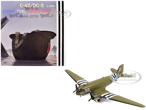 Douglas C-47 Skytrain Transport Aircraft Night Fright, 79th Troop Carrier Squadron, 436th Troop Carrier Group, D-Day (1944)...