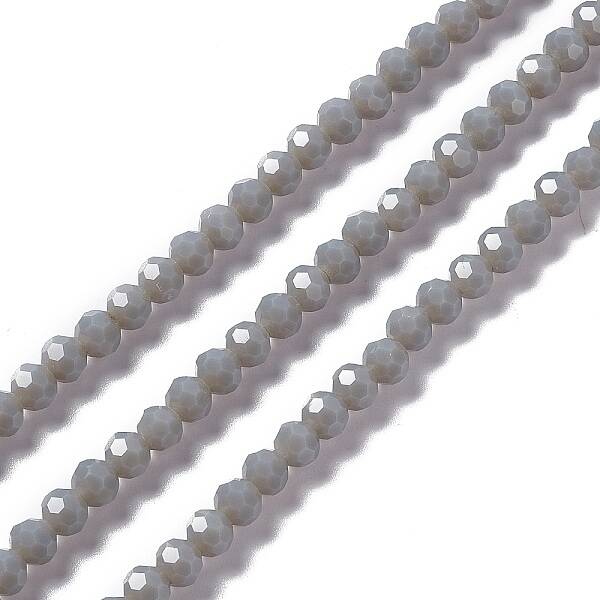 Faceted(32 Facets) Glass Beads Strands